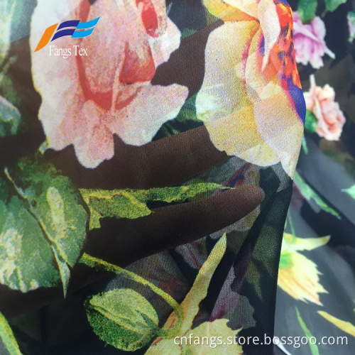 Colorfu 100% Polyester Galaxy Printed Chiffon Dress Fabric